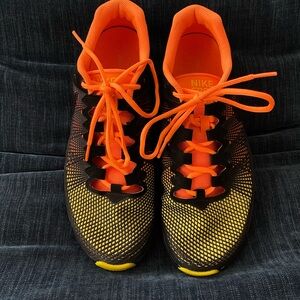 Nike Men's Athletic Shoes - Black and Orange